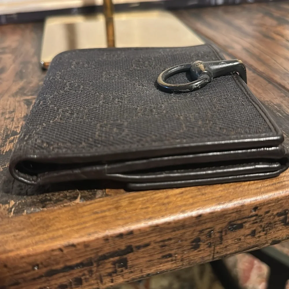 Gucci GG Canvas Compact Wallet Black - Picture 5 of 7